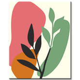 Painting by Numbers Art Minimalism Colored Sheet on Colorful Background